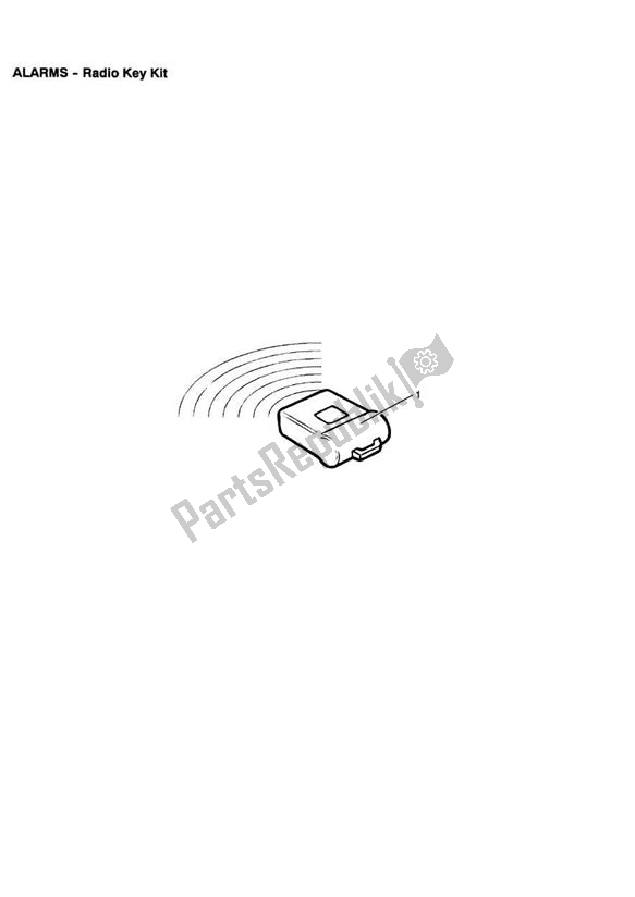 All parts for the Alarm - Radio Key Kit of the Triumph America Carburettor 790 2002 - 2007